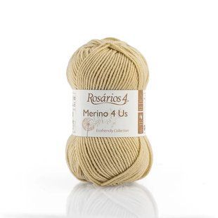 22 Merino 4 Us пряжа (100% мериносова вовна - без мулесингу), колір Пісок 50 г моток ROSARIOS 1082673 фото