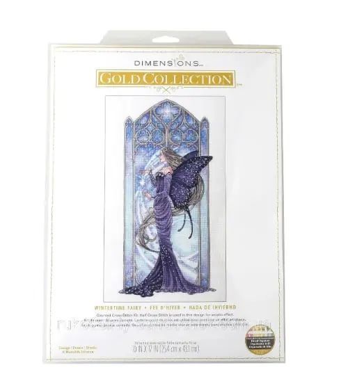70-09618 Набір для вишивання хрестиком &laquo;Wintertime Fairy//Зимова Фея&raquo; DIMENSIONS 1082321 фото