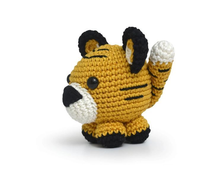 11 AMIGURUMI KIT - ANIMAL BALL, Тигр (100% бавовна) 1078301 фото