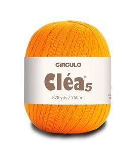 4156 CLEA 5 пряжа(100% мерс.бавовна, 151гр. 750м. ), жовтий 1076241 фото