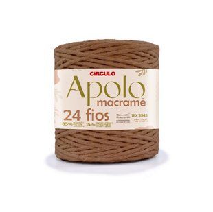 7466 APOLO MACRAME пряжа (85% бавовна, 15% інші волокна, 800г, 225 м 1 шт), мідний 1080628 фото