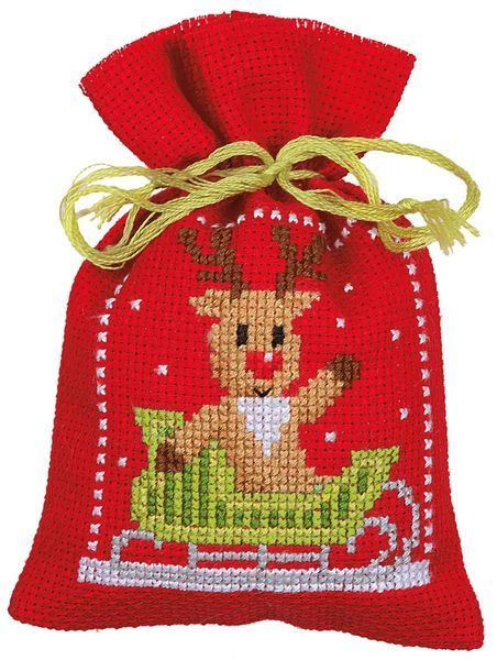 PN-0172635 Набір для вишивання хрестом (мішечки для саше) Vervaco Christmas figures "Різдвяні фігурки" 1068470 фото