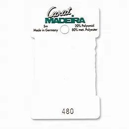 480/9724 Декоративна металізована тасьма Carat Madeira 4 мм*5м 21856 фото