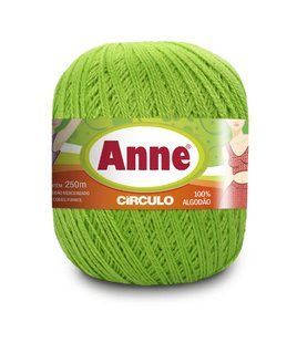 5947 ANNE пряжа (100%мерс.бавовна, 74гр. 250м), салатовий 1076145 фото