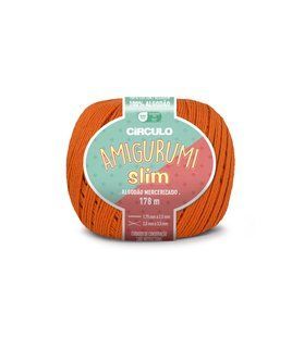 4445 AMIGURUMI SLIM пряжа (100% бавовна мерсерізована,70 г, 178 м ), жовтогарячий 1080697 фото