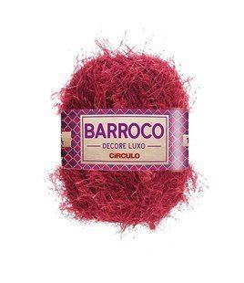 330 BARROCO DECORE LUXO пряжа (53% бавовна, 47% поліестер, 280гр. 180м. ), бордовий 1075713 фото