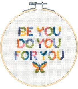 72-76918 Набір для вышивання хрестом &laquo;Learn a Craft Be You, Do You DIMENSIONS з п'яльцями 1077732 фото
