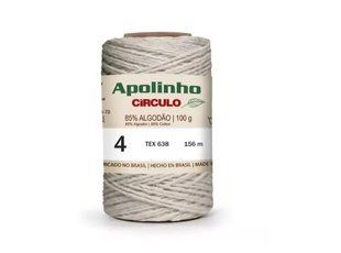 20 APOLINHO 4 пряжа (85% бавовна , 15%інші волокна 100гр. 152м.), натуральний 1077962 фото