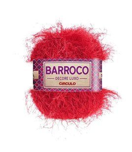 333 BARROCO DECORE LUXO пряжа (53% бавовна, 47% поліестер, 280гр. 180м. ), червоний 1075711 фото