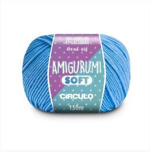 2137 AMIGURUMI SOFT пряжа (55% акрил, 45% бавовна, 65гр. 150м. ), блакитний 1075902 фото