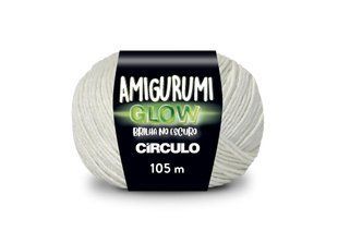 10 AMIGURUMI GLOW пряжа (100% поліестер, 50гр. 105м. ), білий 50472 фото