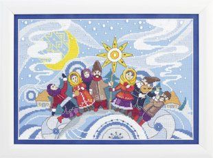ВТ-235 Набір для вишивання хрестиком Crystal Art "Колядки" 1064692 фото