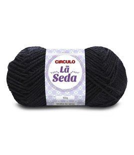 8990 LA SEDA пряжа (70% акрил 30% вовна, 100гр. 166м. ), чорний 1075403 фото