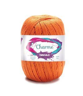 7371 CHARME пряжа (100% мерс.бавовна, 150гр. 396м. ), жовтогарячий 1076048 фото