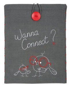 PN-0156717 Набір для вишивання гладдю Vervaco Чохол для планшета "Wanna Connect?" 1062790 фото