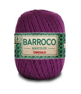 6375 BARROCO MAXCOLOR 6 пряжа (100% бавовна, 200гр. 226м), фіолетовий/бузковий 1076551 фото