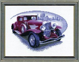 Набір для вишивання хрестиком Чарівна Мить №346 "Ретро-автомобіль" 4070 фото