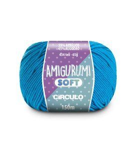 2286 AMIGURUMI SOFT пряжа (55% акрил, 45% бавовна, 65гр. 150м. ), синій 1075891 фото