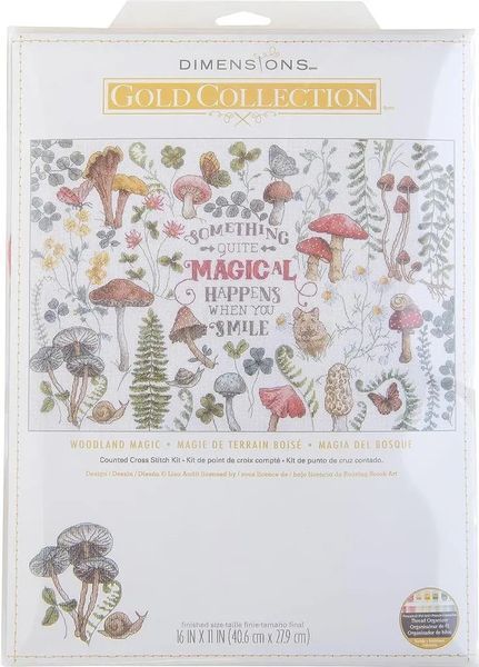 70-35430 Набір для вишивання хрестом &laquo;Woodland Magic//Магія лісу&raquo; DIMENSIONS 1077679 фото