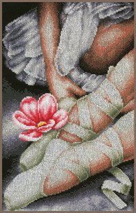 PN-0157513 Набір для вишивки хрестиком Lanarte, 22х34, аїда 14, My little ballerina shoes 1070718 фото