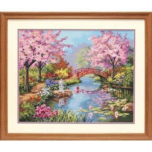 91415 Набір для малювання фарбами за номерами "Japanese Garden" "Японський сад" Dimensions 1074240 фото
