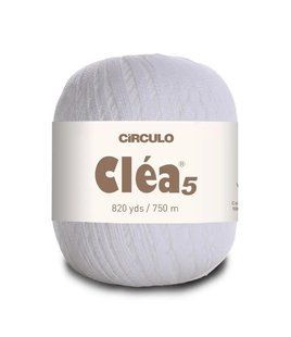 8001 CLEA 5 пряжа(100% мерс.бавовна, 151гр. 750м. ), білий 1076226 фото