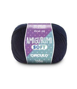 2401 AMIGURUMI SOFT пряжа (55% акрил, 45% бавовна, 65гр. 150м. ), синій 1075892 фото