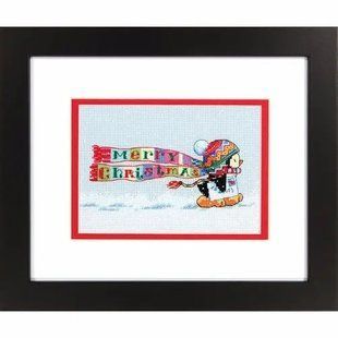 70-08950 Набір для вишивання хрестом DIMENSIONS Christmas Penguin "Різдвяний пінгвін" 1064253 фото