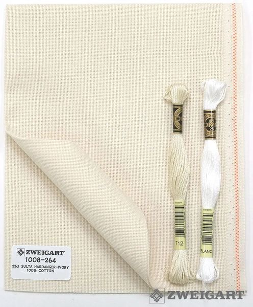 1008/264 Sulta Hardanger 22 (36*46см) слонова кістка , канва Zweigart 15500 фото
