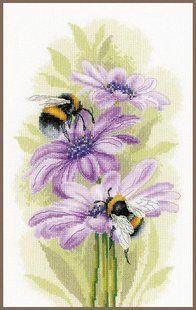 PN-0190652 Набір для вишивки хрестом LanArte Dancing bees "Бджоли, що танцюють" 1073761 фото