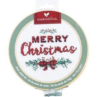 72-76043 Набір для вишивки хрестиком Щасливого Різдва (Merry Christmas). Dimensions 1072221 фото