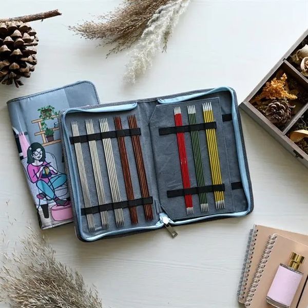 12841 Чохол для шкарпеткових спиць Passion Sockenstricknadel-Etui KnitPro 1073852 фото