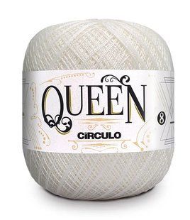 8001 QUEEN 8 пряжа (100% єгіпет.бавовна, 100гр. 678м. ), білий 1076278 фото