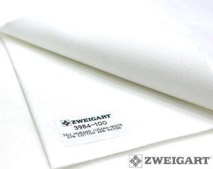 3984/100 Murano Lugana 32 (55*70см) білий , канва Zweigart 1075236 фото