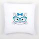 PN-0155965 Набір для вишивання гладдю (подушка) Vervaco Cat With Blue Glasses "Кішка у синіх окулярах" 1060403 фото