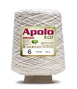 20 APOLO ECO 6 пряжа (85% бавовна, 15% волокна, 600гр, 610м 1шт), НАТУРАЛЬНИЙ 1075496 фото