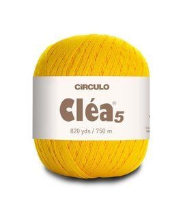 1289 CLEA 5 пряжа(100% мерсиризована бавовна, 151гр. 750м. ), жовтий 1076239 фото