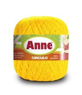 1289 ANNE пряжа (100%мерс.бавовна, 74гр. 250м ), жовтий 1076104 фото