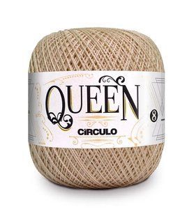 8176 QUEEN 8 пряжа (100% єгіпет.бавовна, 100гр. 678м. ), бежевий 1076279 фото