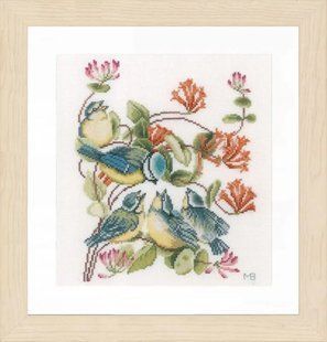 PN-0170949 Набір для вишивки хрестом LanArte Chickadees "Синички" 1064872 фото