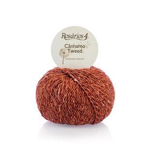 05 C&acirc;nhamo Tweed пряжа (71% вовна мериноса 10% коноплі 10% альпака 9% віскоза ), каштан 50 г моток ROSARIOS 1082532 фото