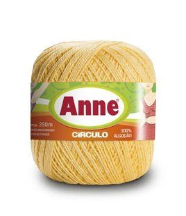1317 ANNE пряжа (100%мерс.бавовна, 74гр. 250м ), жовтий 1076100 фото