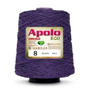 6498 APOLO ECO 8 пряжа (85% бавовна, 15% волокна, 600гр, 457м 1шт), темно фіолетовий 1081359 фото