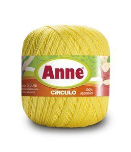 1709 ANNE пряжа (100%мерс.бавовна, 74гр. 250м), жовтий 1076103 фото