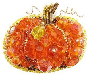 БП-242 Набір для виготовлення брошки Crystal Art "Гарбуз" 1067814 фото