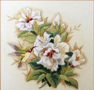 01544 Набір для вишивання гладдю DIMENSIONS Hibiscus Floral "Гібіскус" 1063435 фото