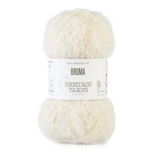 01 Bruma пряжа (60% кід мохер 40% вовна), колір перлинний 50 г моток ROSARIOS 1082403 фото