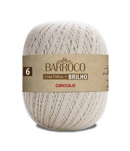 20 BARROCO 6 SILVER пряжа (98%бавовна, 2 % металік, 400гр. 433м. ), молочний 1075731 фото
