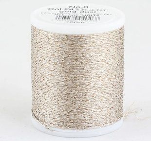 2423/9804 Glamour №8 віскозна нитка з металізованим ефектом, 100м 1062032 фото
