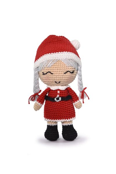 2 AMIGURUMI KIT - CHRISTMAS Mrs. Claus (100% бавовна) 1075373 фото